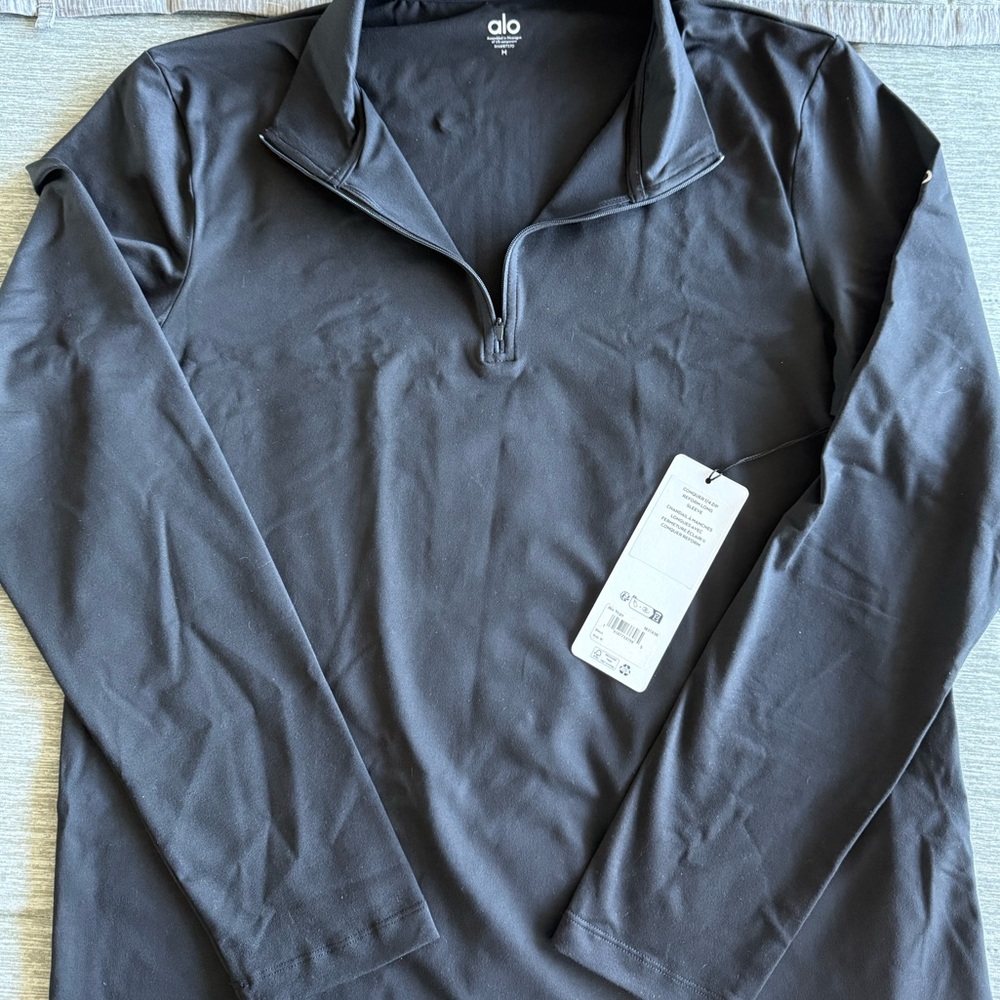 Alo Conquer 1/4 Zip Reform Long Sleeve, NWT